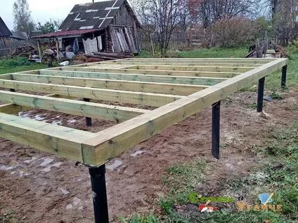 Фундамент для стойки для датчика ветра