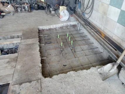 Усиление фундамента обоймами из железобетона
