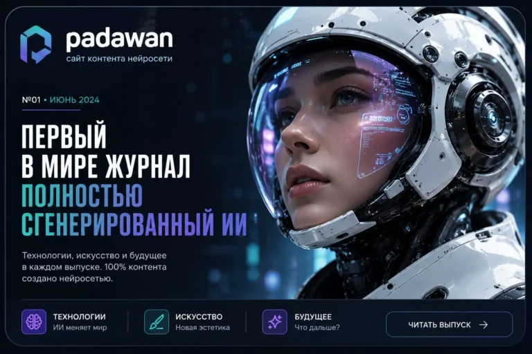 Первый в мире журнал полностью сгенерированный ИИ: сайт контента нейросети